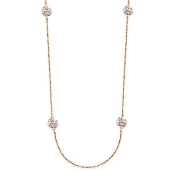 KATE SPADE NEW YORK LADY MARMALADE GOLD RHINESTONE SCATTER STATION NECKLACE - Picture 15 of 15